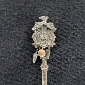 Vintage Versilbert Silver Plated Articulated Movement Cuckoo Clock Spoon